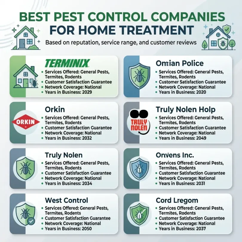 Best Pest Control Companies for Home Treatment