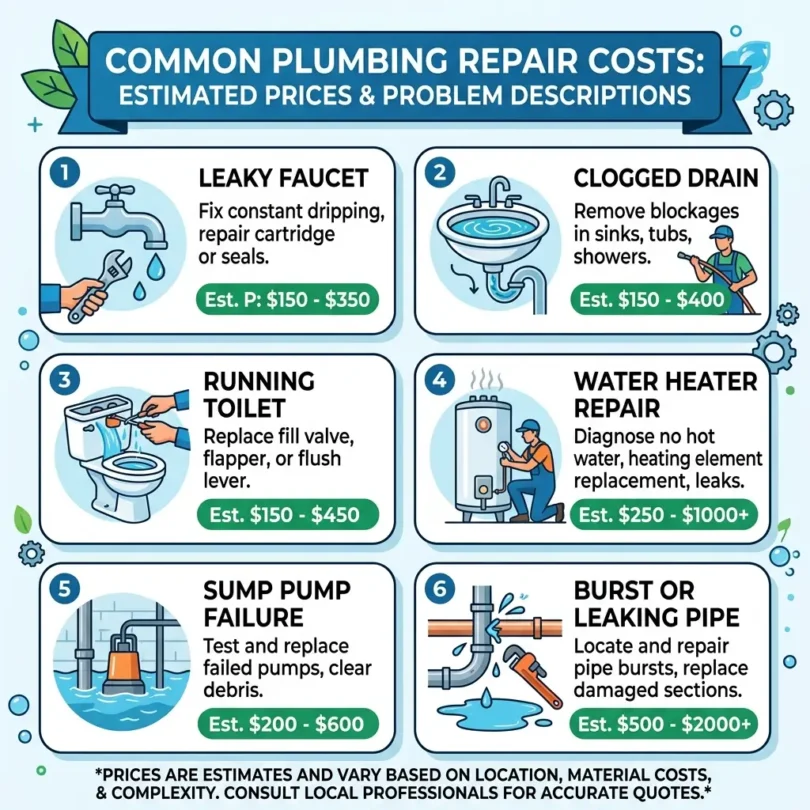 Plumbing Repair Cost Common Problems and Prices